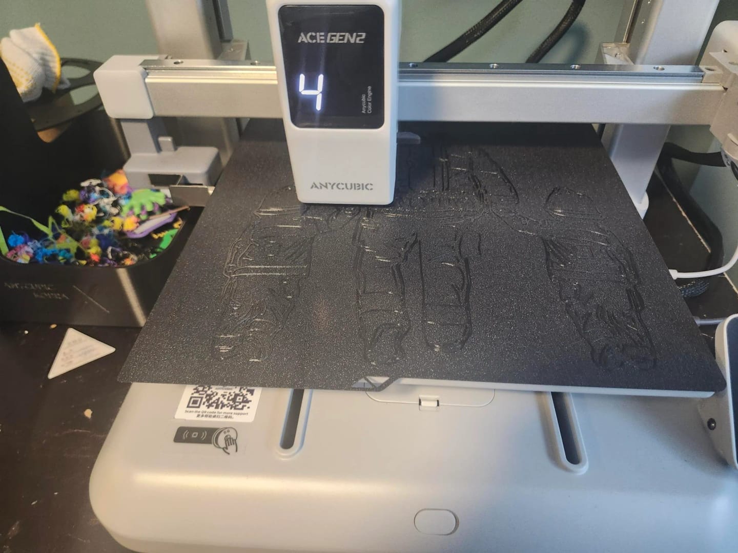Customer photo review of Anycubic Kobra X 4-Color Built-in 3D Printer, Perfect First Layer, Quiet Printing, Stable Printing, Easy to Use for Beginners