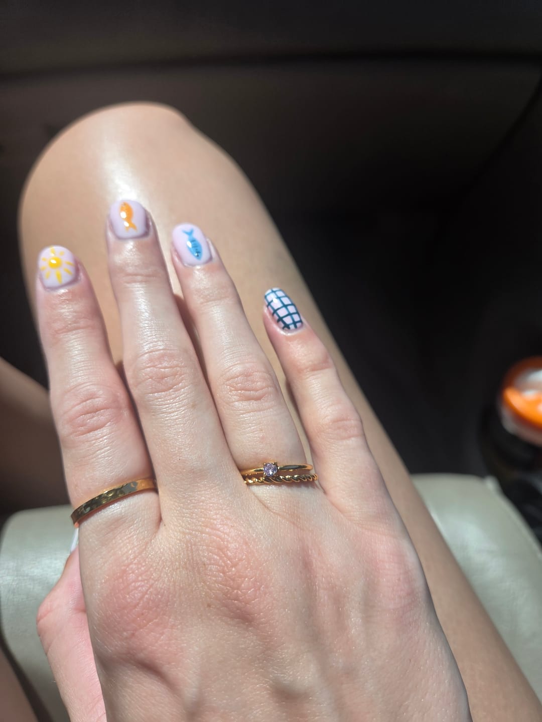 Customer photo review of Hella Gold Stacked Ring