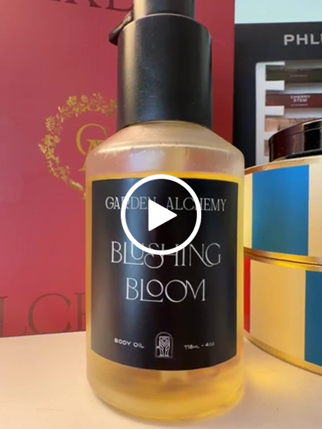 Customer video review of BLUSHING BLOOM PERFUME BODY OIL