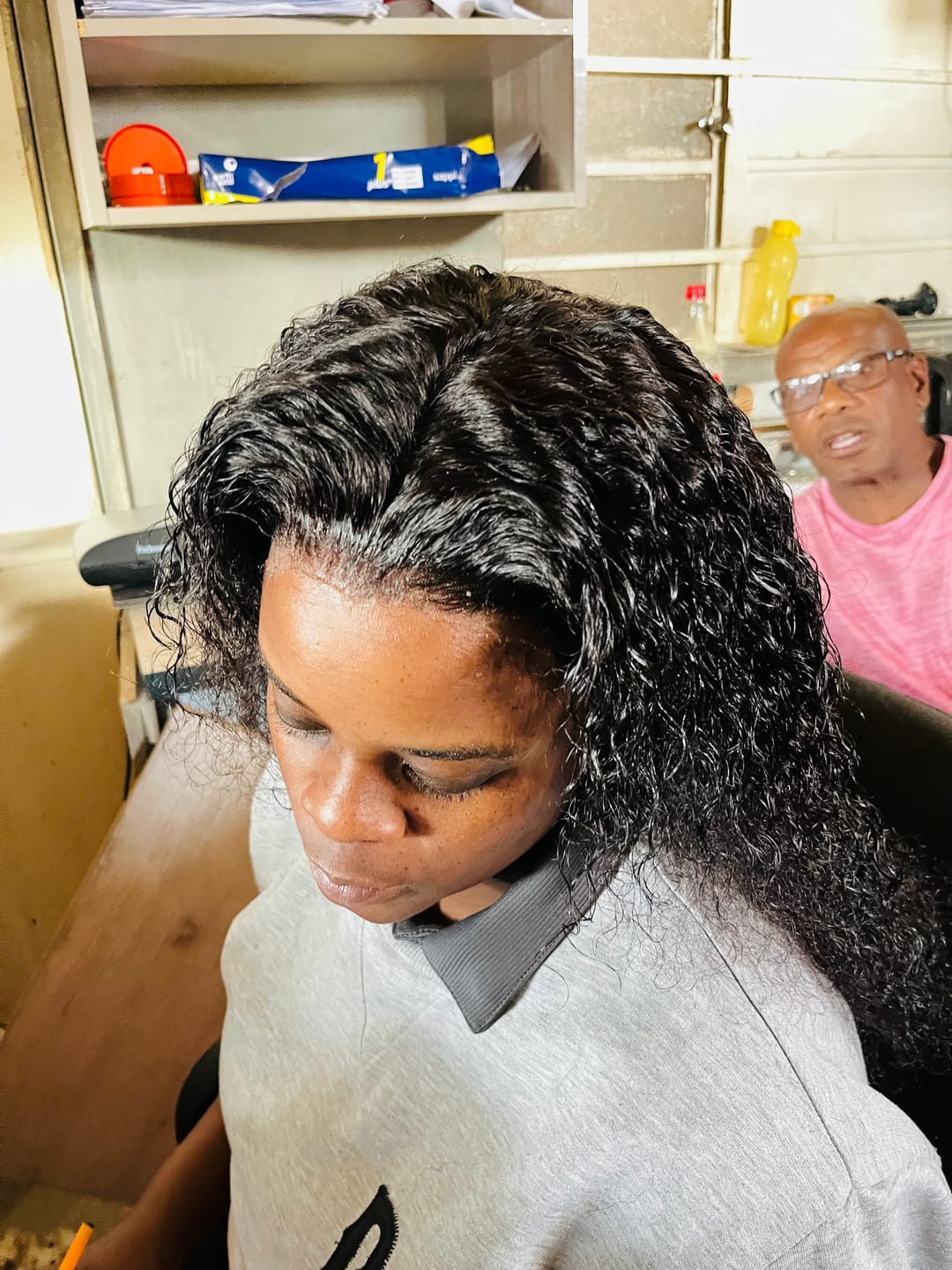 Customer photo review of Hair Majesty Lace Wig Glue & Lace Remover