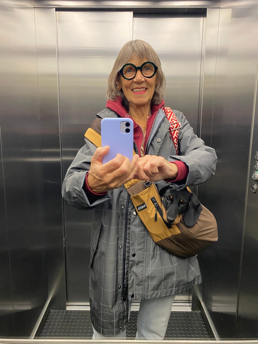 Customer photo review of Sac de transport en bandoulière marron - Version printemps / été