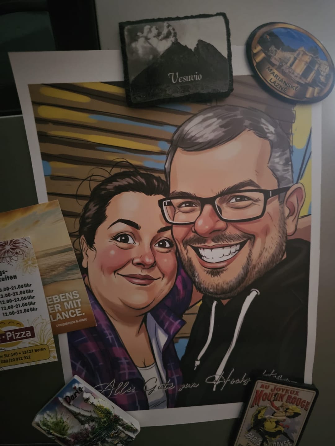 Customer photo review of ColorSketch Poster Dein Foto als handgezeichnete Karikatur