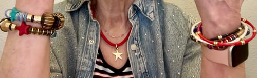 Customer photo review of Flare Cord Necklace