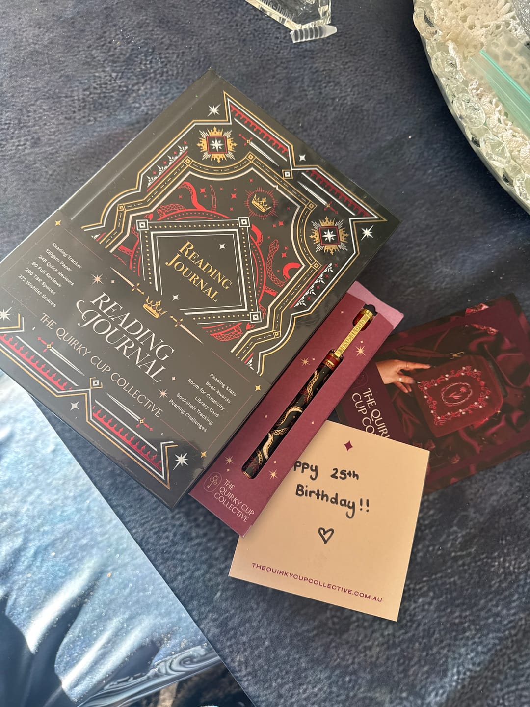 Customer photo review of Reading Journal - Serpents & Swords