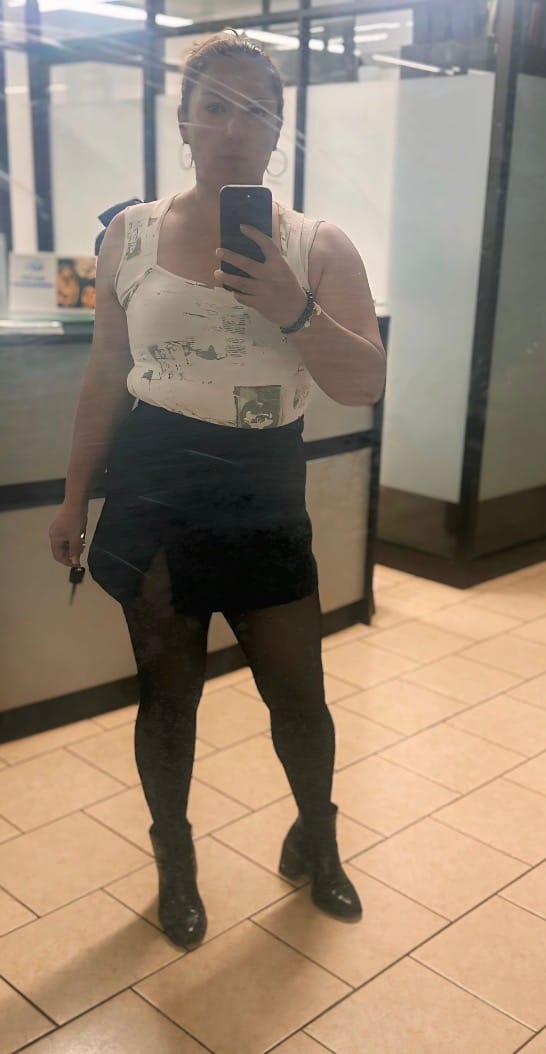 Customer photo review of Mini Skort With Slit