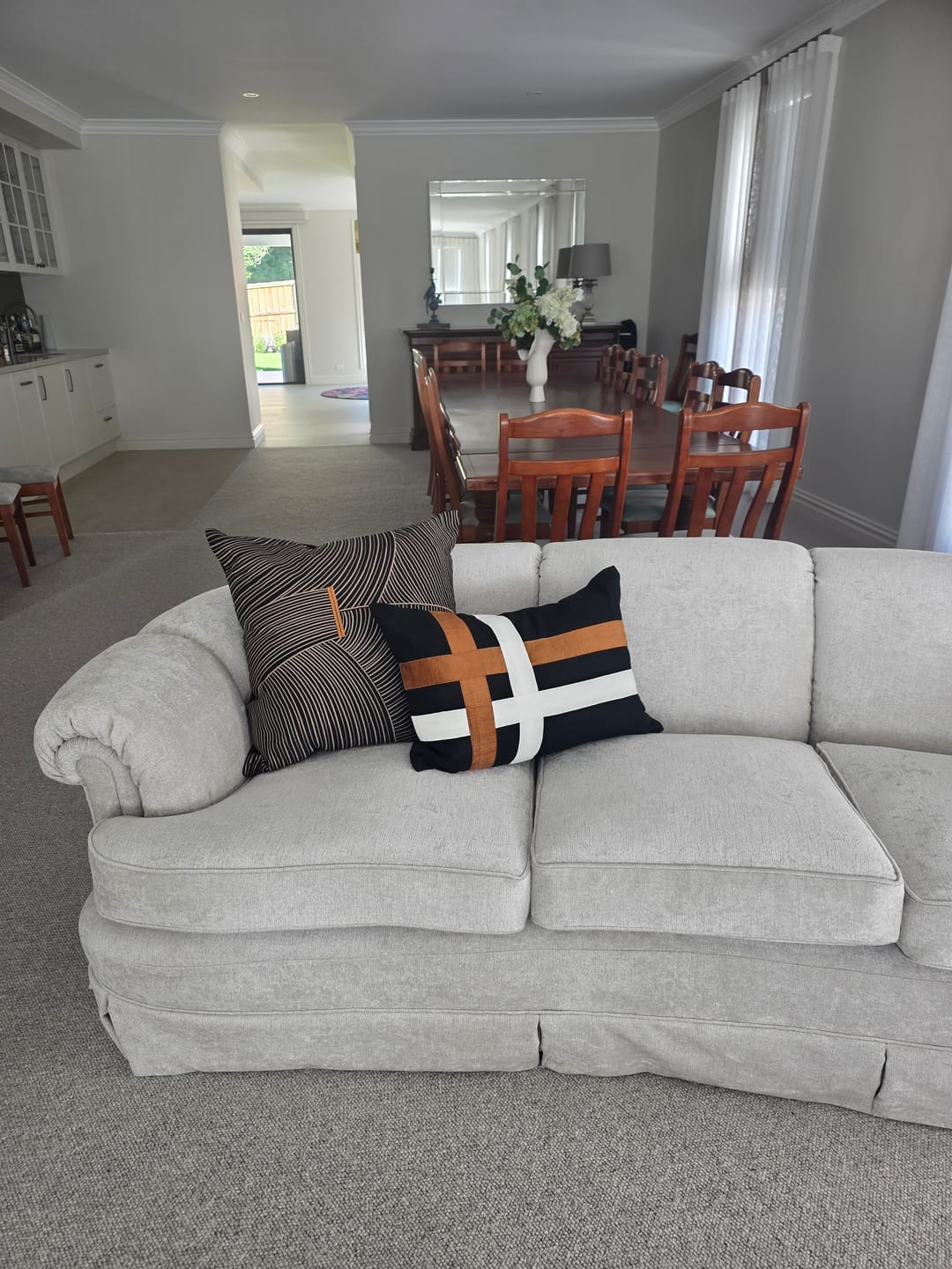 Customer photo review of Niseko Rake Black Lounge Cushion 55 x 55cm