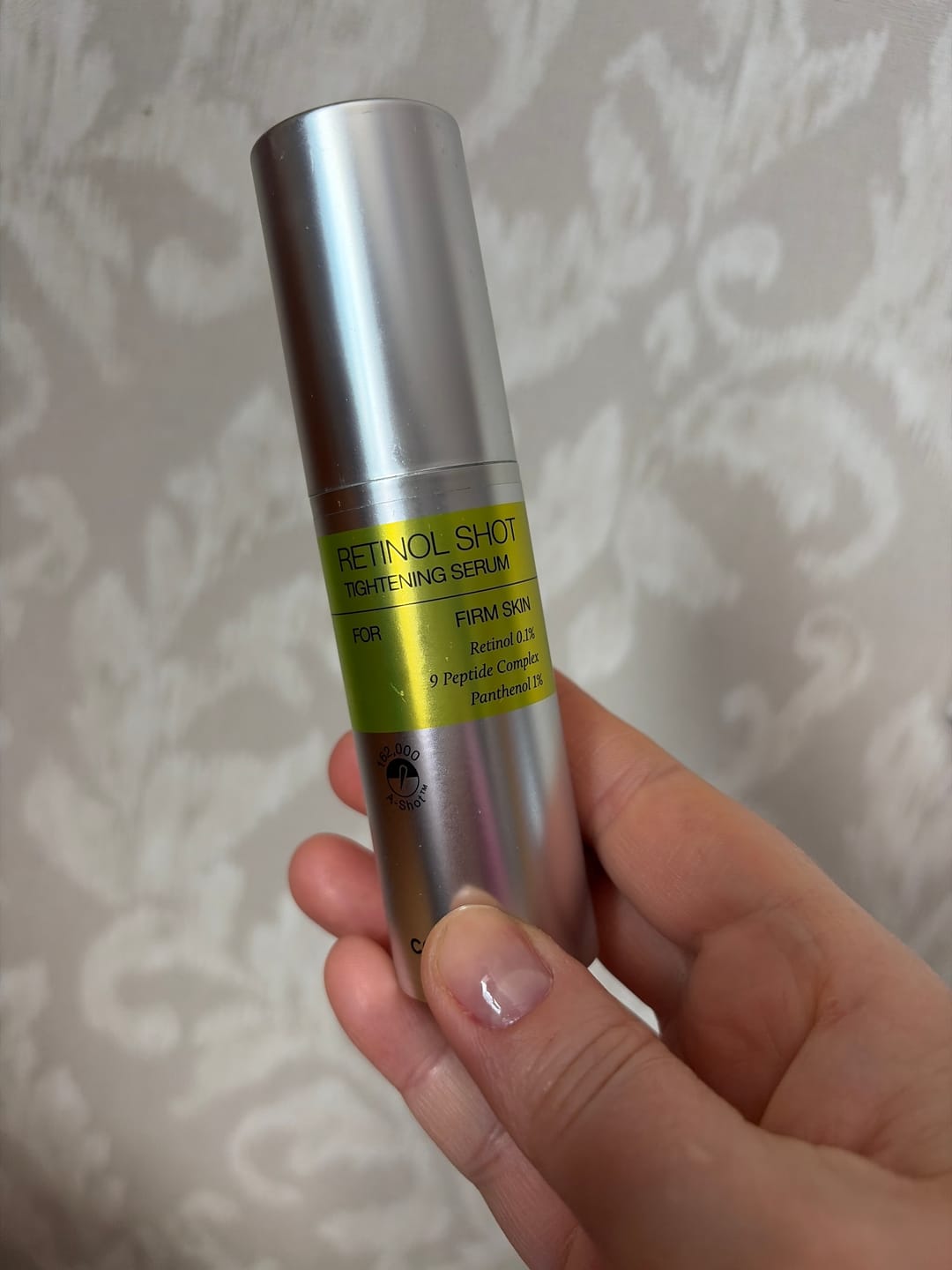 Customer photo review of Liftinga efektu piešķirošs serums ar retinolu un mikroadatām Celimax The Vita−A Retinol Shot Tightening Serum