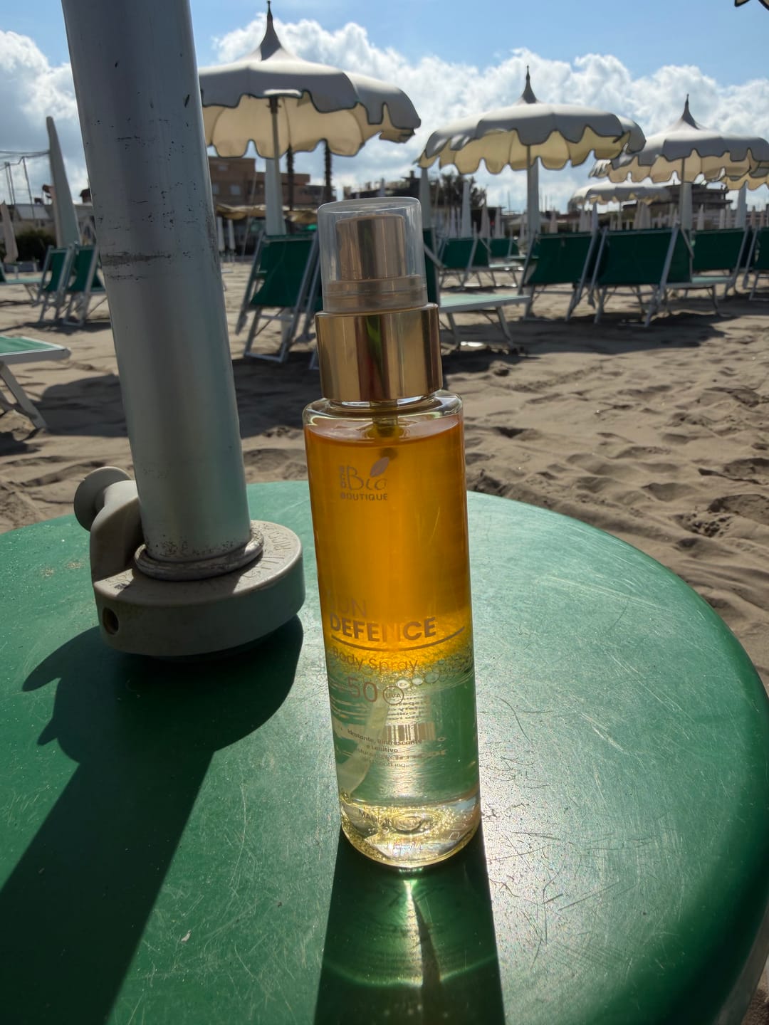 Customer photo review of Sunscreen Body Spray SPF50 - Sun Defence