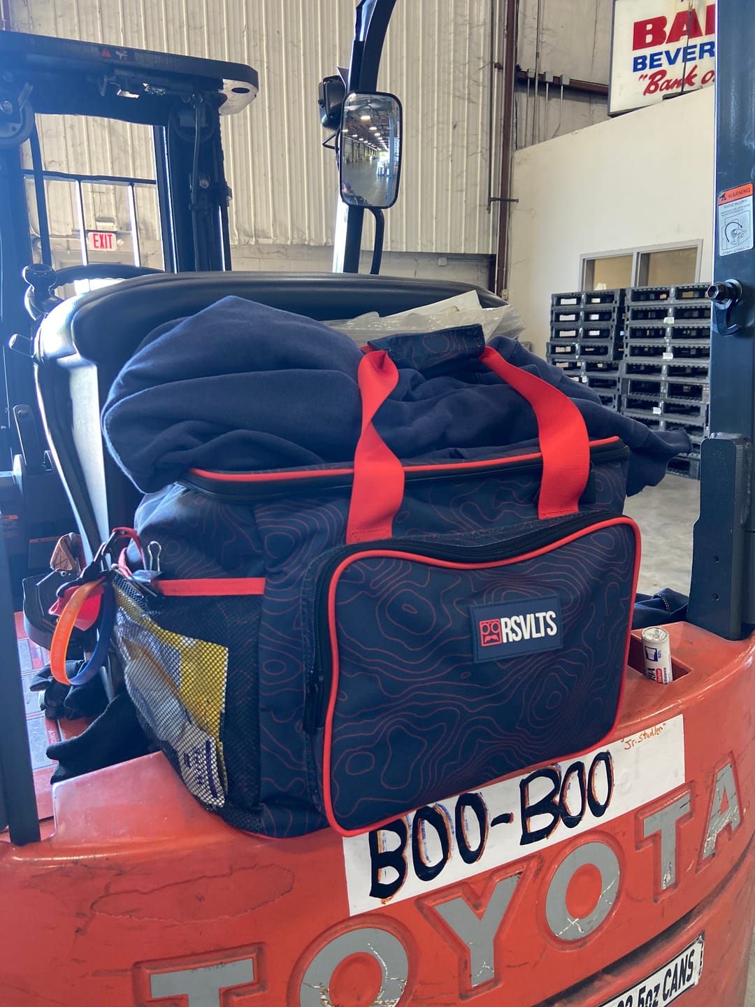 Customer photo review of Navy Topo – Cooler Bag