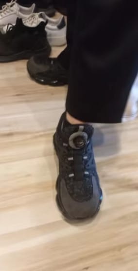 Customer photo review of Chaussures de Sécurité avec Bouton Rotatif - Parker en Acier & Coussin d'Air