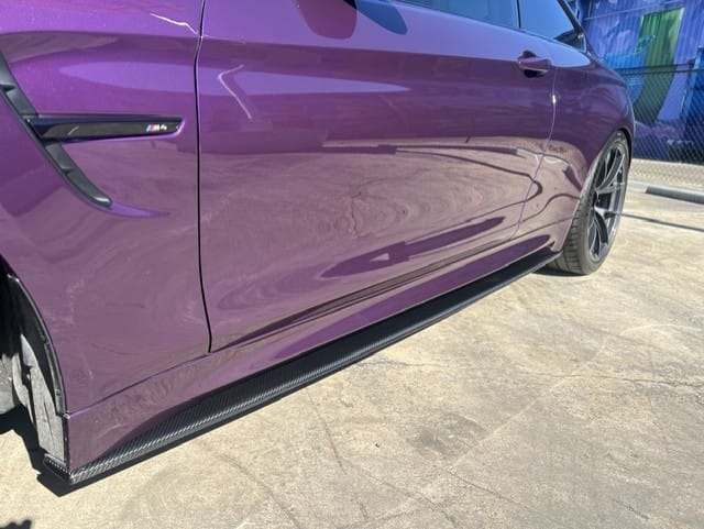 Customer photo review of M Performance Style Pre Pregged Dry Carbon Fiber Side Skirts for BMW M3 F80 / M4 F82 F83 2014-2020