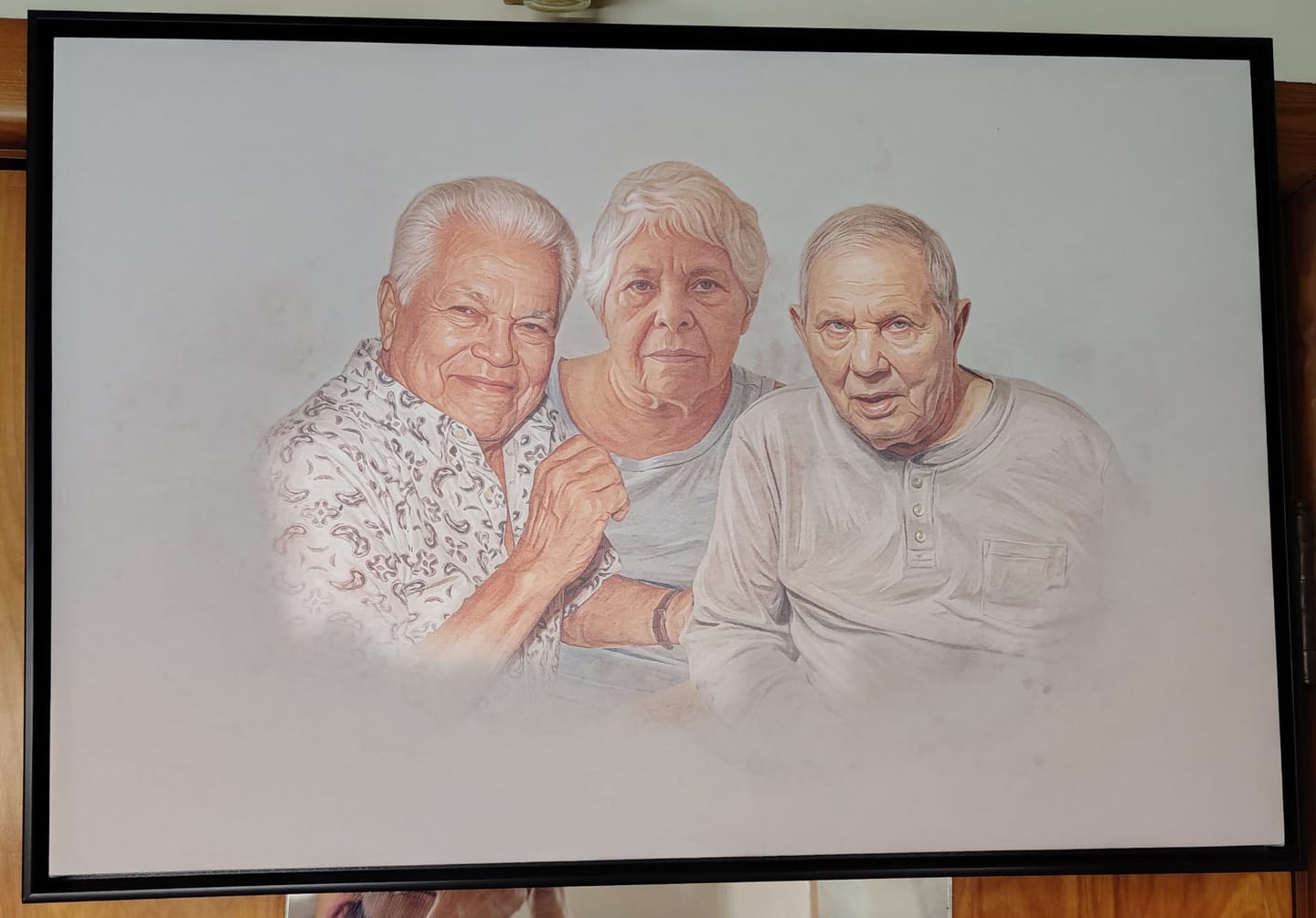 Customer photo review of Watercolor Memorial Portrait