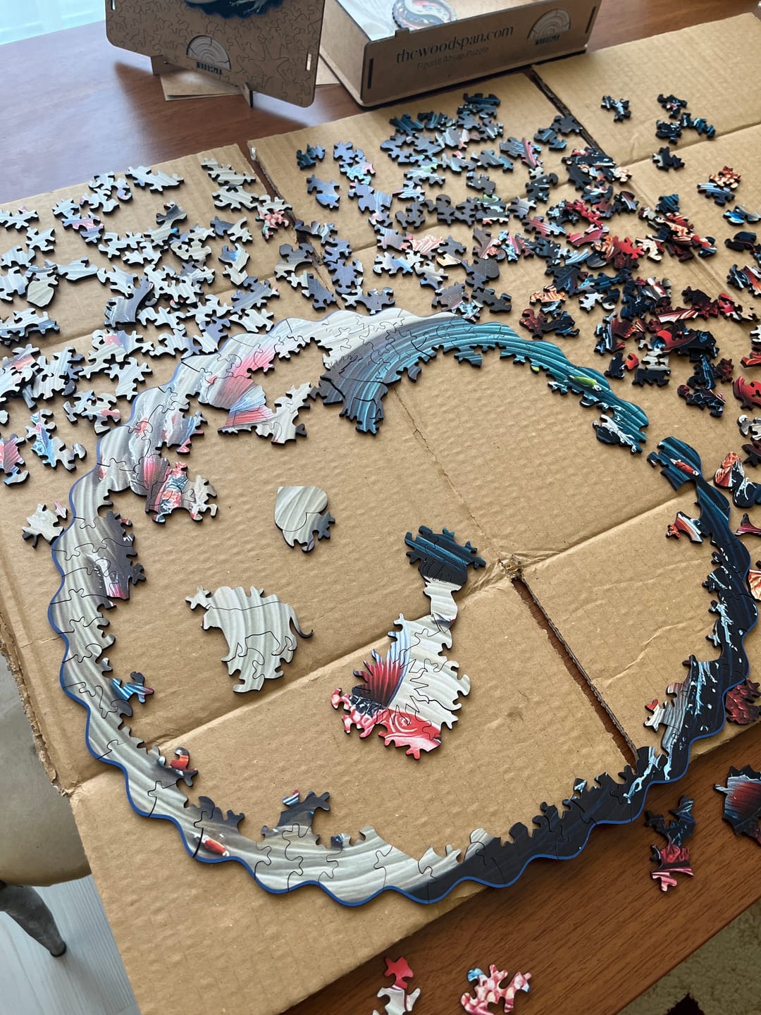 Customer photo review of Koi Yin Yang - Ahşap Puzzle