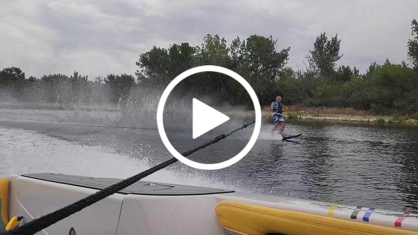 Customer video review of Splatter Swim Shorts Blue - 7"