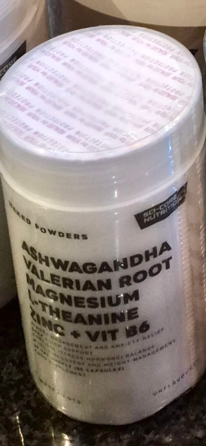 Customer photo review of Ashwagandha, Valerian Root, Magnesium, L-Theanine, Zinc, Vit B6 - 60 caps | 30 day supply