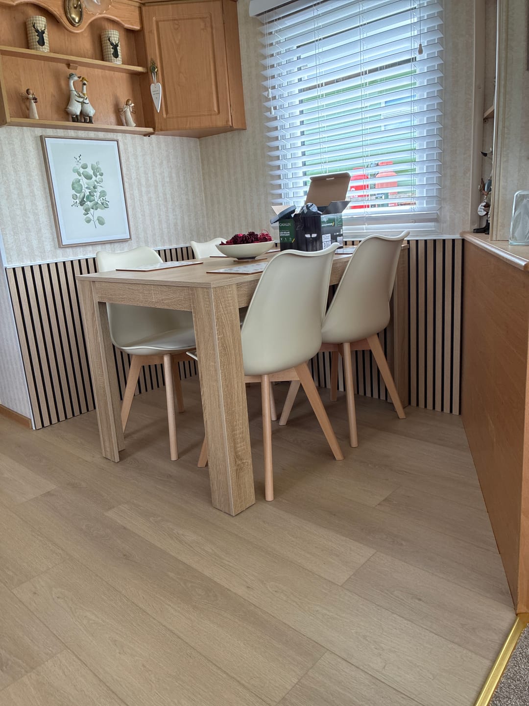 Customer photo review of Acoustic Slat Wall Panels Wooden Decorative Wall Panels Natural Oak Premium 2.4m x 0.6m