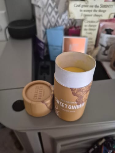 Customer photo review of Sweet Ginger Vapor Rub Stick