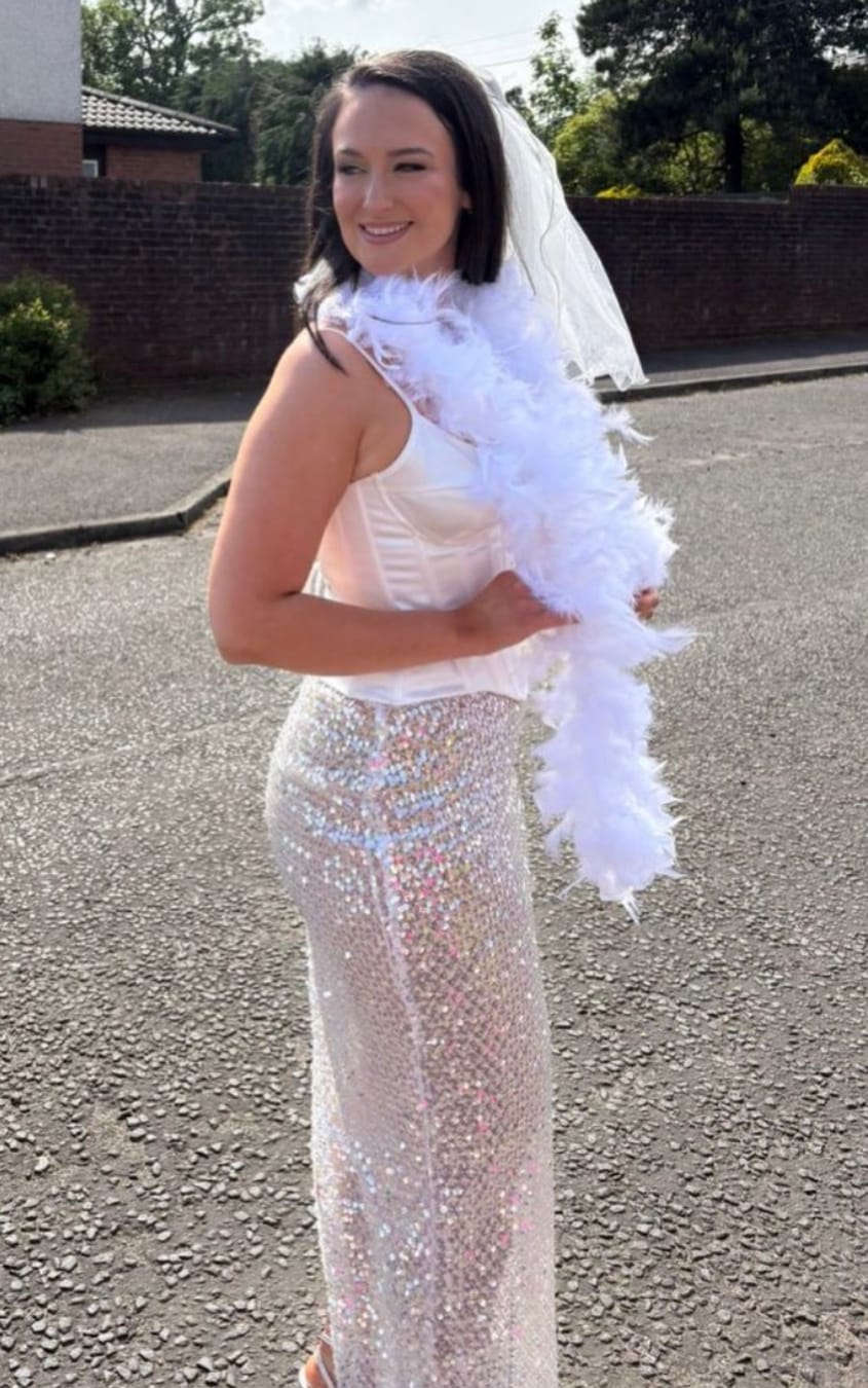Customer photo review of CRYSTAL QUARTZ MAXI SKIRT