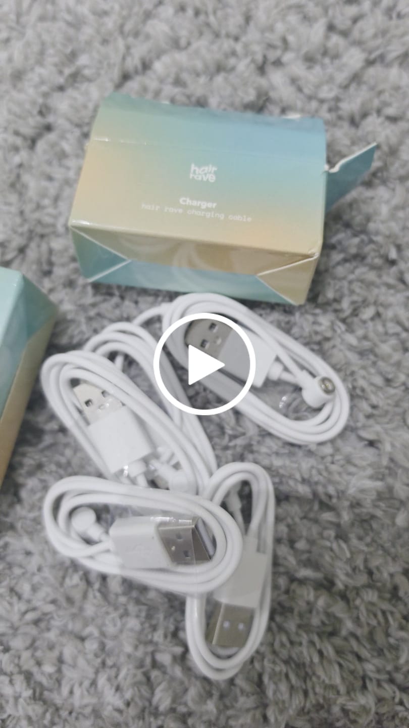 Customer video review of Hair Rave Charging Cable - 3 Cable Pack