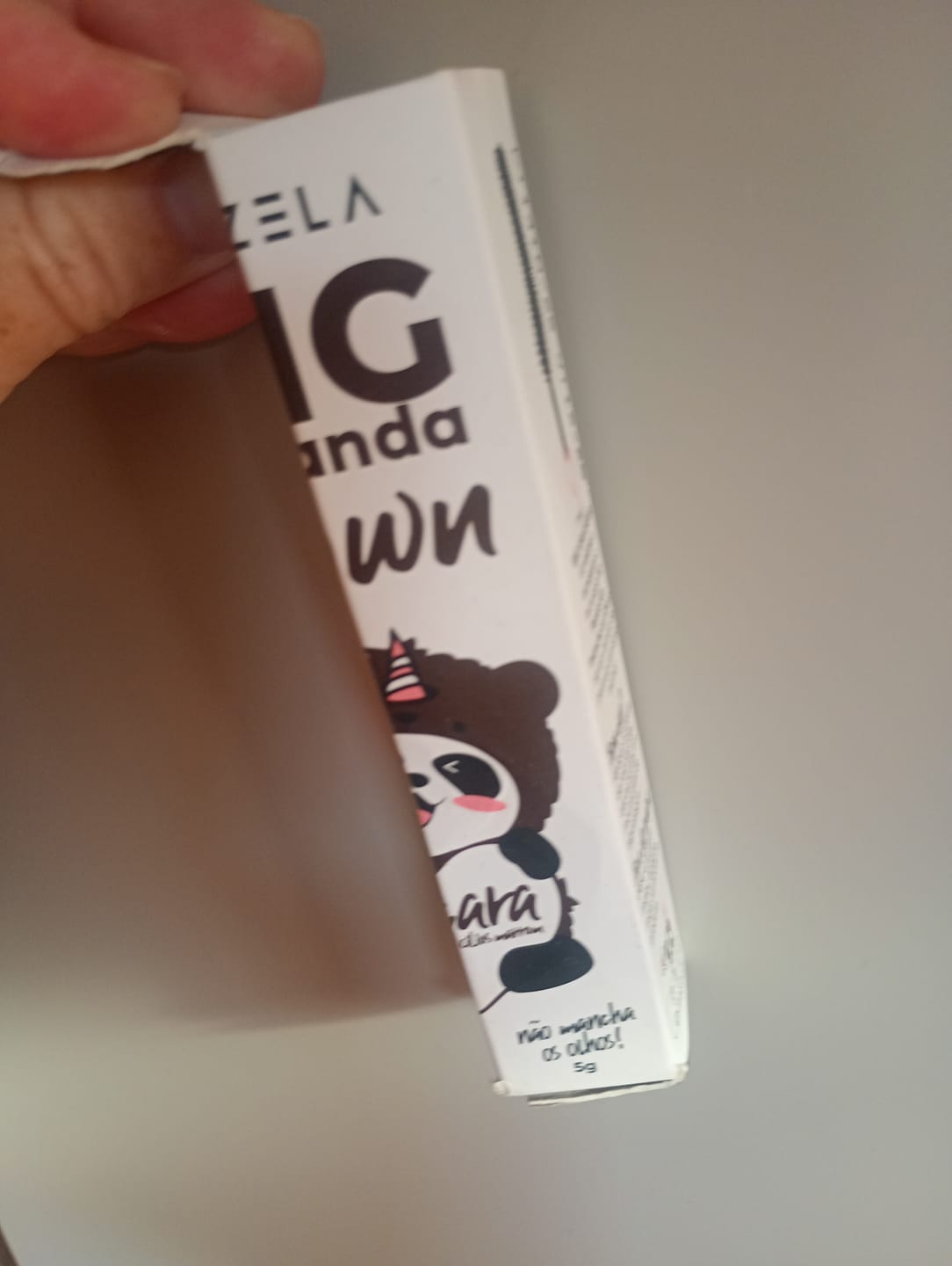 Customer photo review of Máscara Big No Panda Brown Vizzela - Marrom