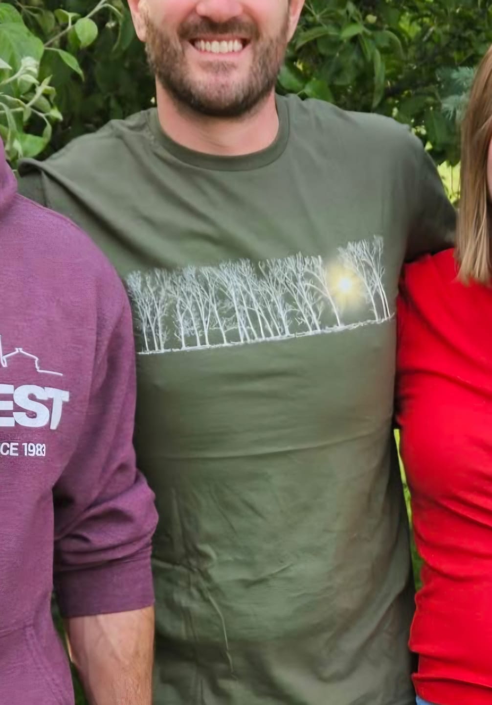 Customer photo review of Luminous Grove T-Shirt