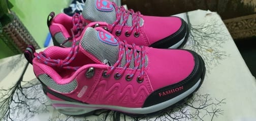 Customer photo review of Baskets Confortables à Plateforme Femme