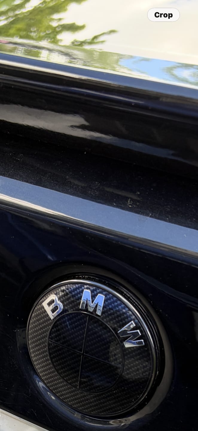 Customer photo review of BMW BLACK EMBLEM BADGE V2