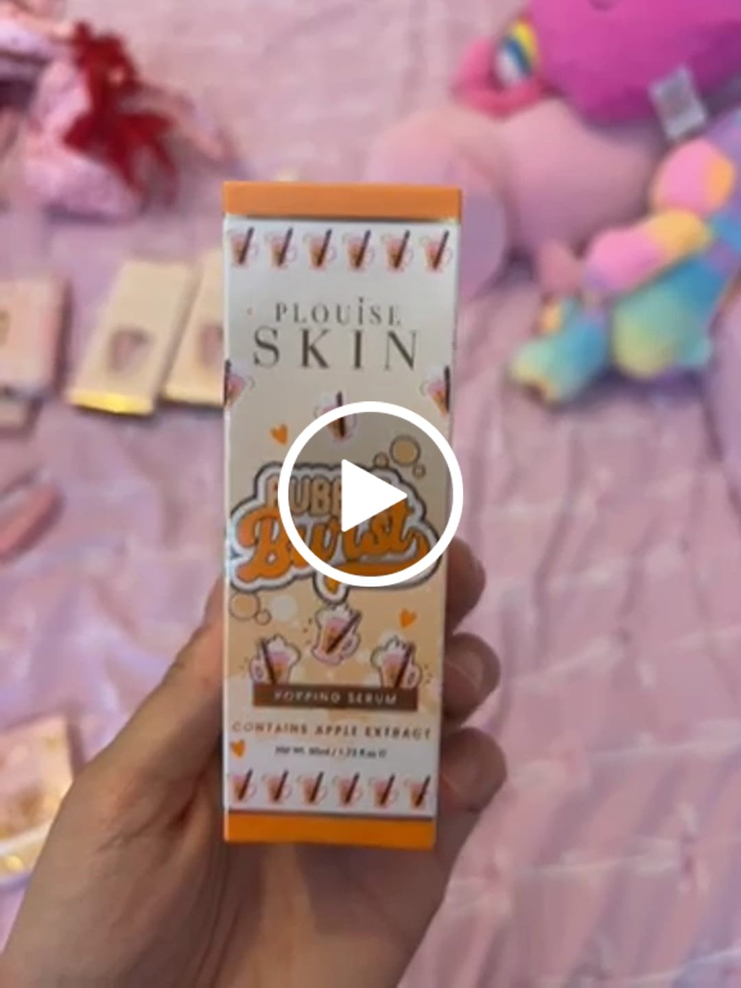 Customer video review of Bubble Burst Hydrating Popping Serum