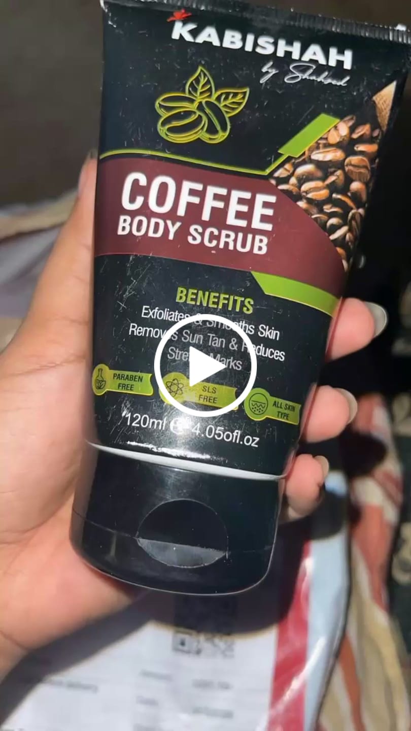 Customer video review of Coffee Body Scrub - Exfoliates, Removes Tan & Reduces Stretch Marks