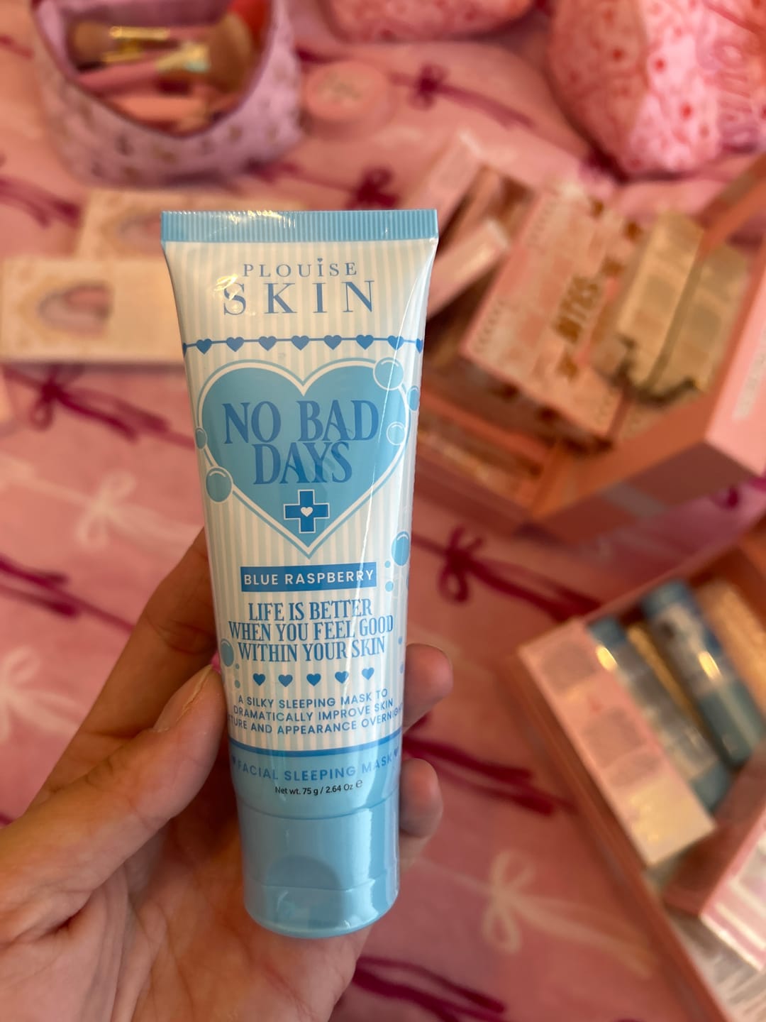 Customer photo review of No Bad Days Overnight Facial Mask