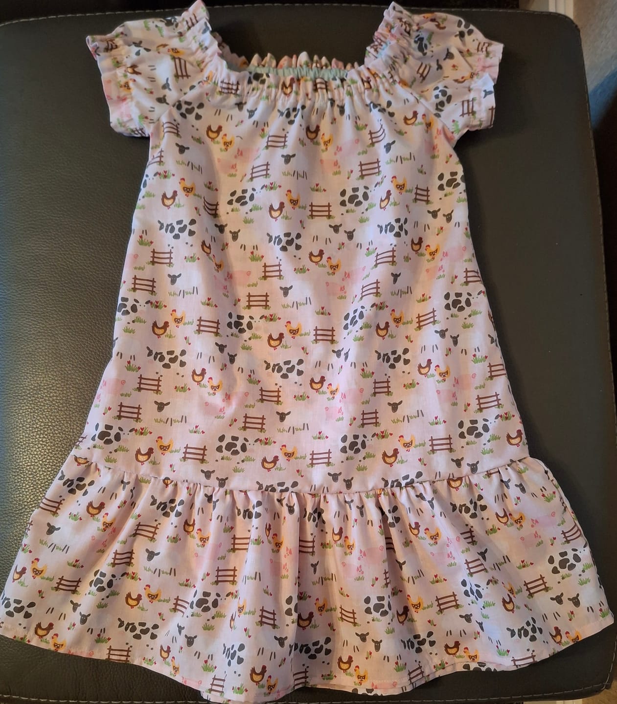 Customer photo review of Farm Animals Polycotton Fabric