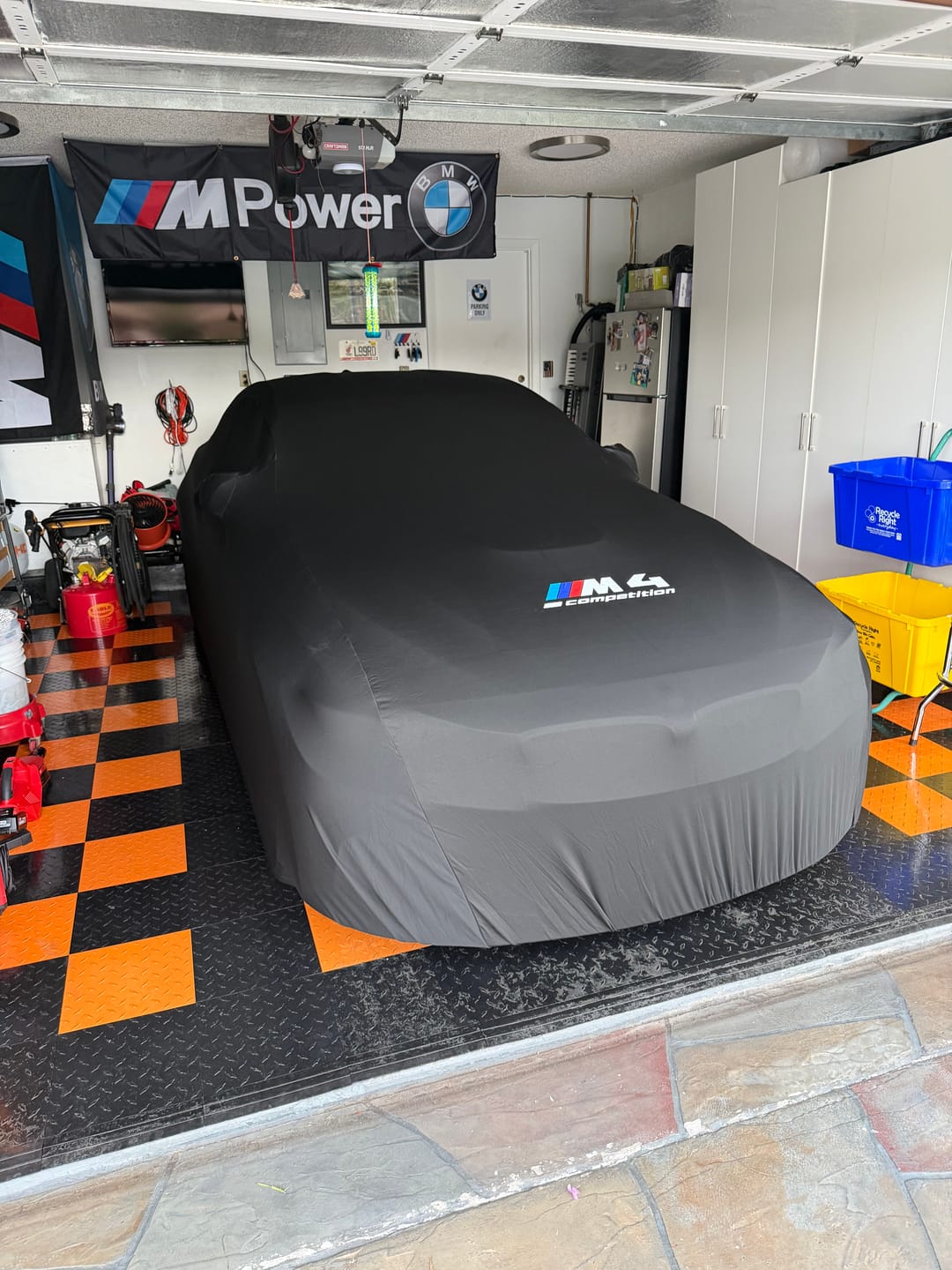 Customer photo review of CUSTOM INDOOR CAR COVER FOR BMW
