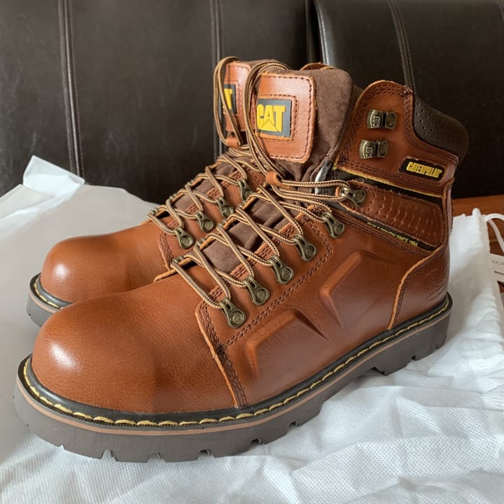 Customer photo review of Bottes de Sécurité en Cuir Confortables et Anti-Écrasement - Unisexe