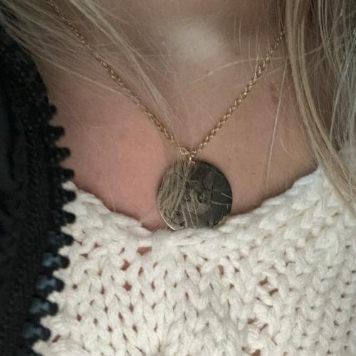 Customer photo review of Custom Pet Portrait Necklace