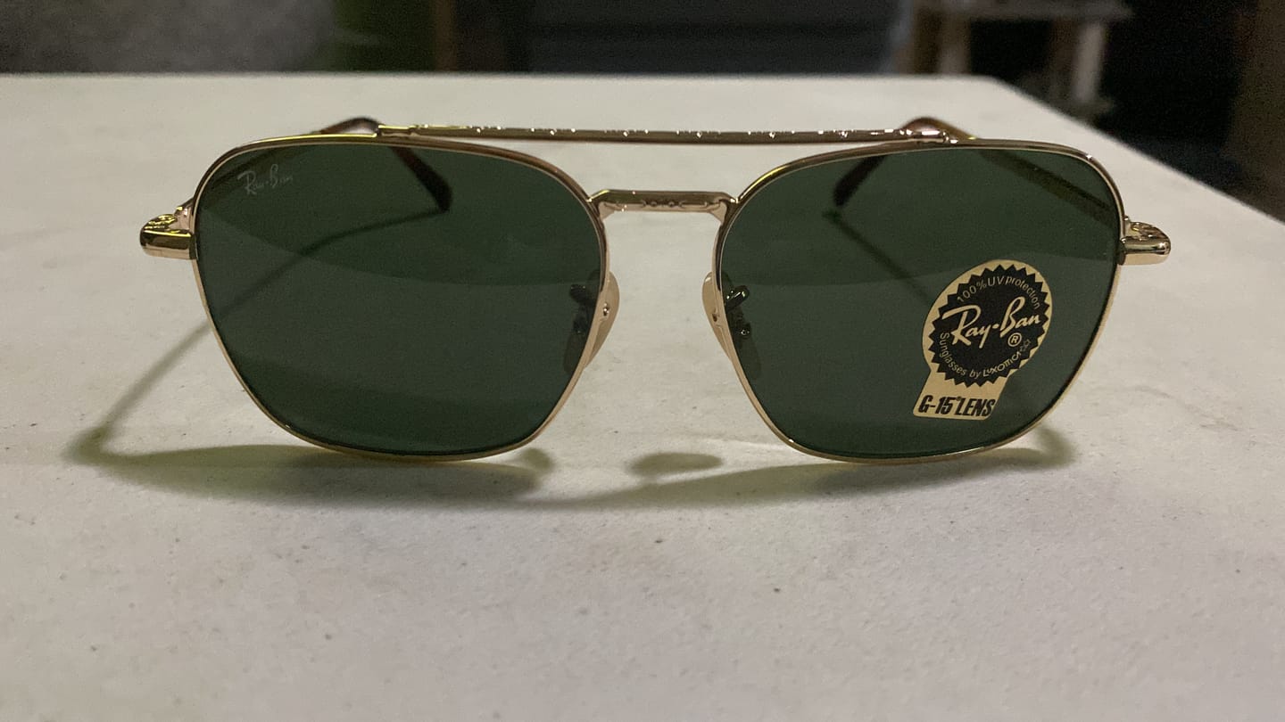 Customer photo review of Lentes De Sol Rb Piloto New Caravan Rb3636 Dorado Verde