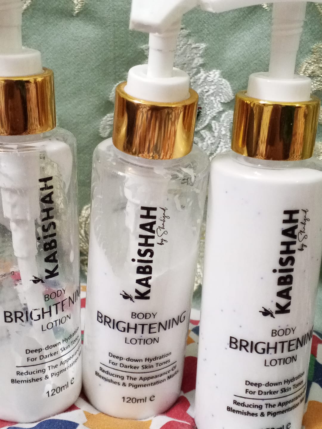 Customer photo review of DazzleSkin Body Hydrating Lotion