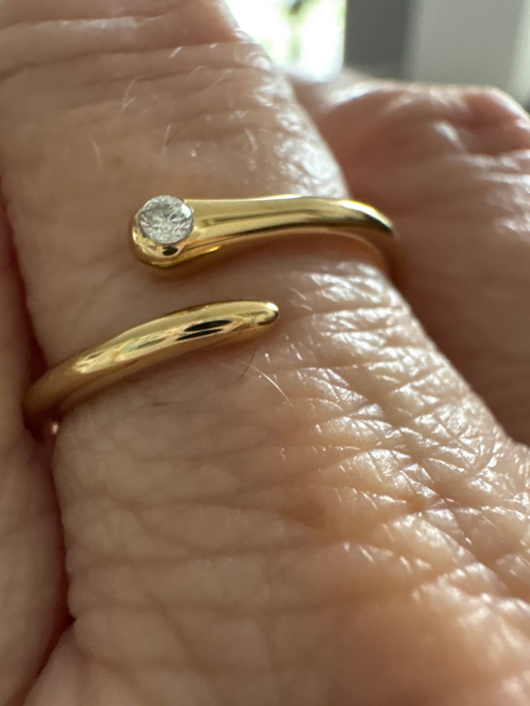 Customer photo review of Wave Wrap Ring