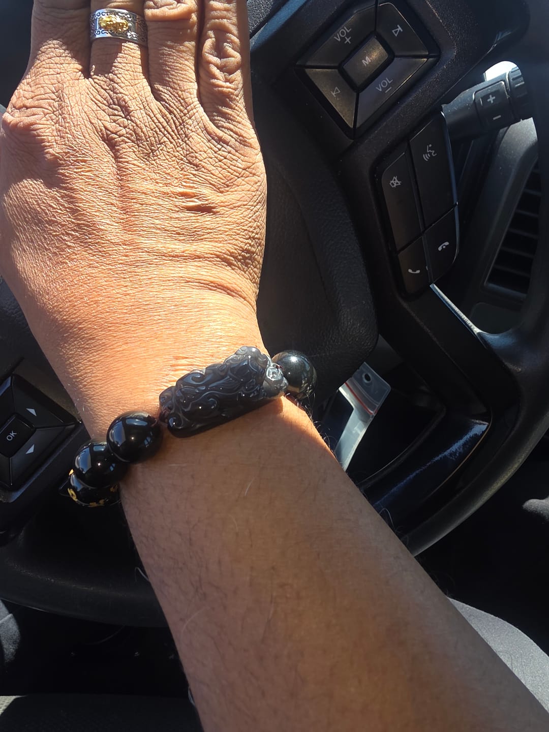 Customer photo review of Lucky Feng Shui Pixiu Wealth & Protection Ring(Adjustable)