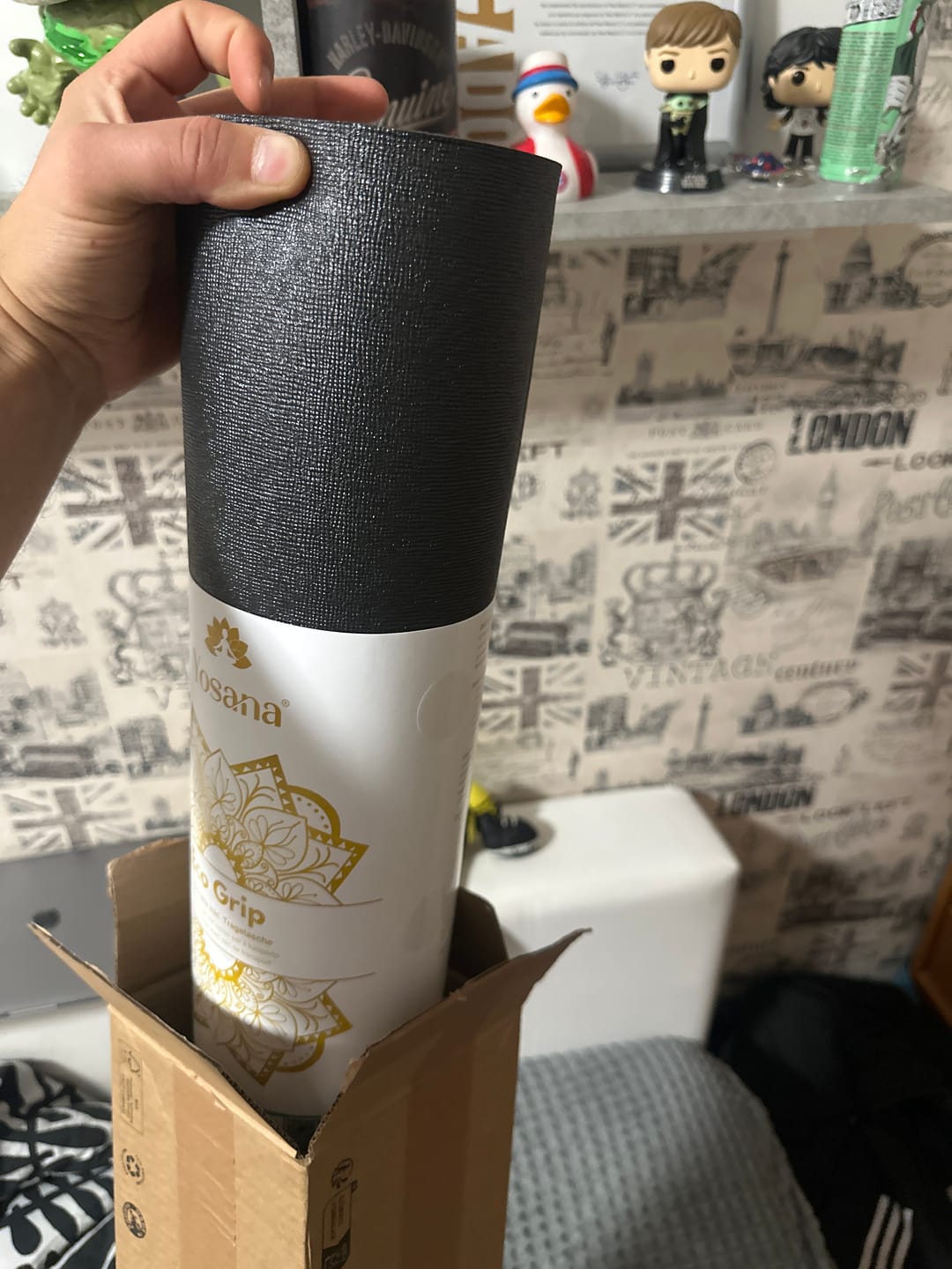 Customer photo review of Yogamatte Eco Grip inkl. Tragetasche - Anthrazit