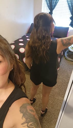 Customer photo review of Glow Halo - תוספת שיער למראה מלא וטבעי