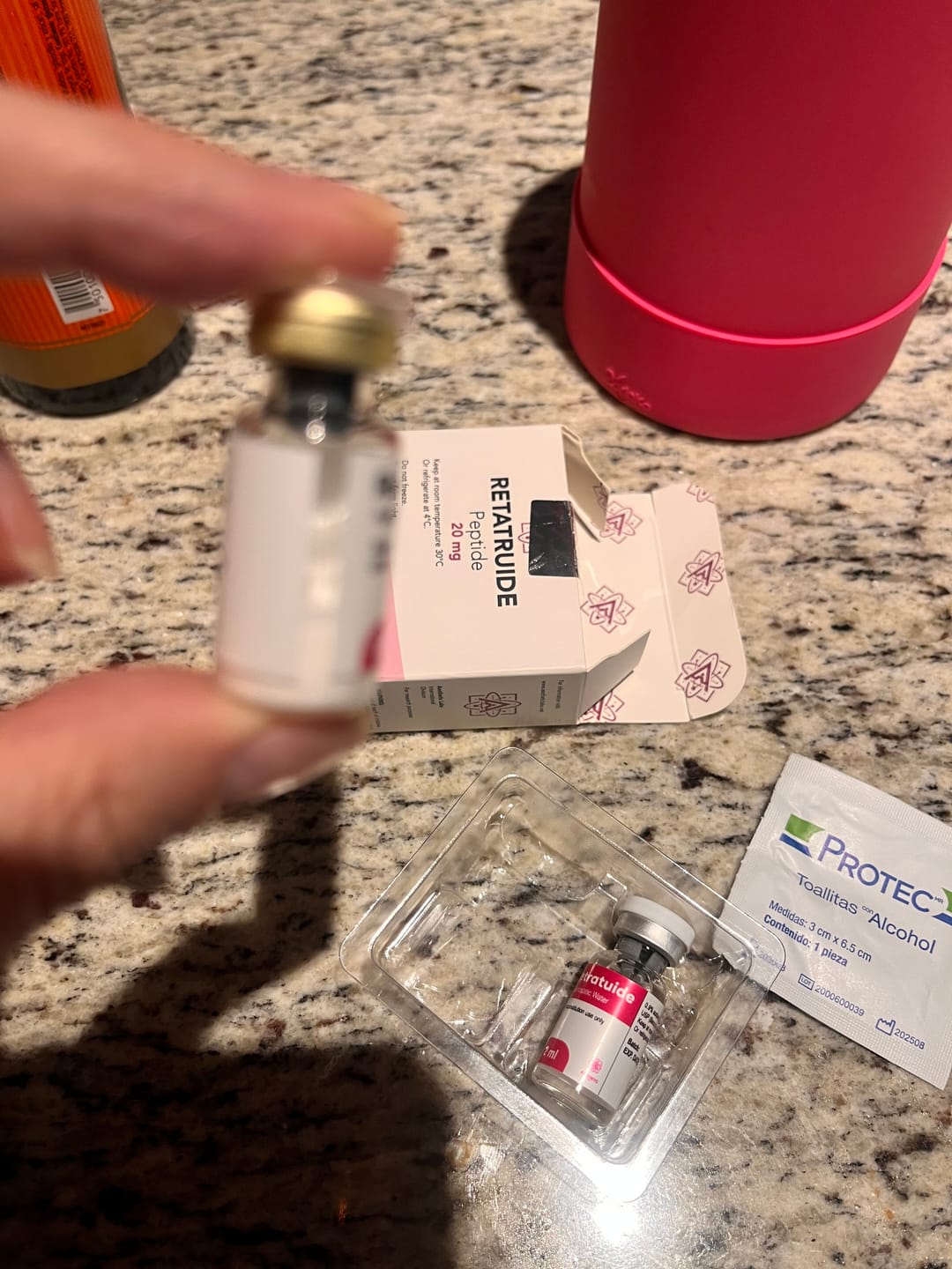 Customer photo review of Aesthetic Labs RT-Triple Agonist 20mg 99% Pureza