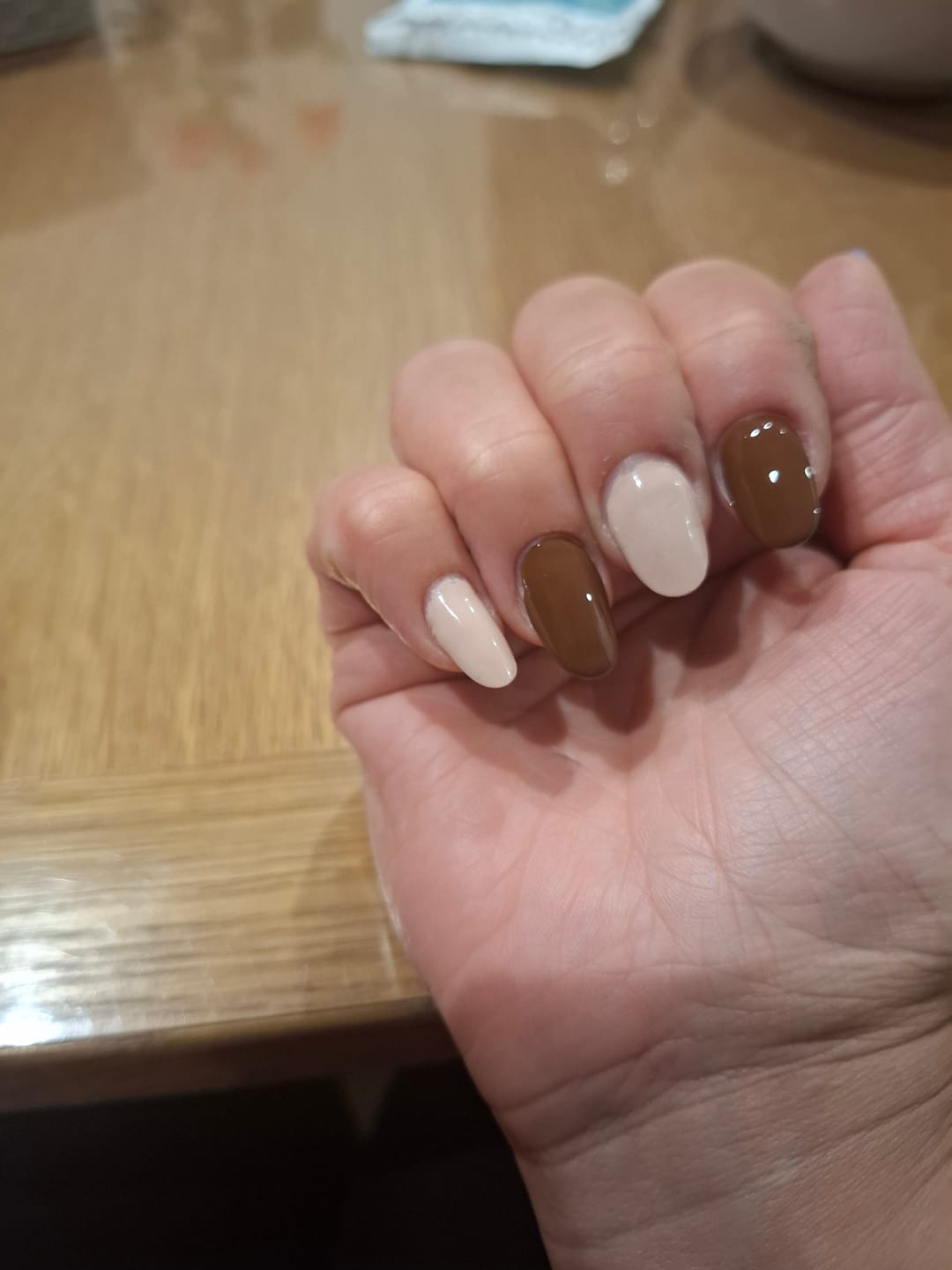 Customer photo review of Semilac 941 Hot Chocolate UV Gel Polish