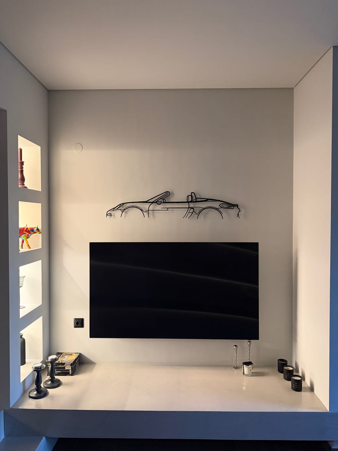 Customer photo review of Your Custom Car Silhouette Metal Wall Art Service