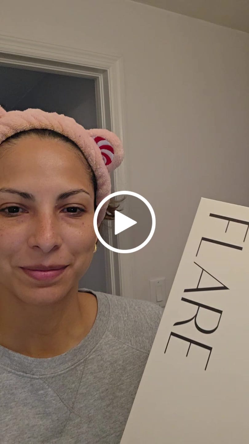 Customer video review of INIA FLARE Microcurrent Facial Device