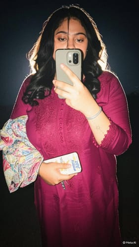 Customer photo review of Gul Deep Purple Cotton Kurta