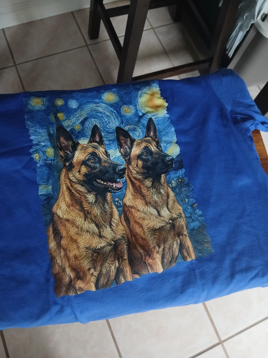 Customer photo review of Belgian Malinois Van Gogh