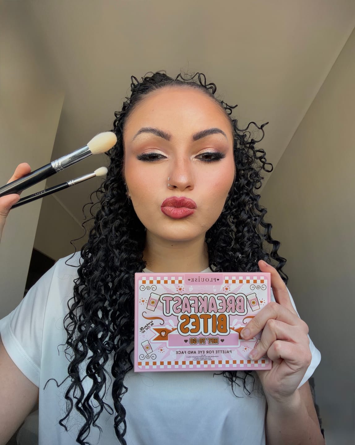 Customer photo review of Breakfast Bites Makeup Palette