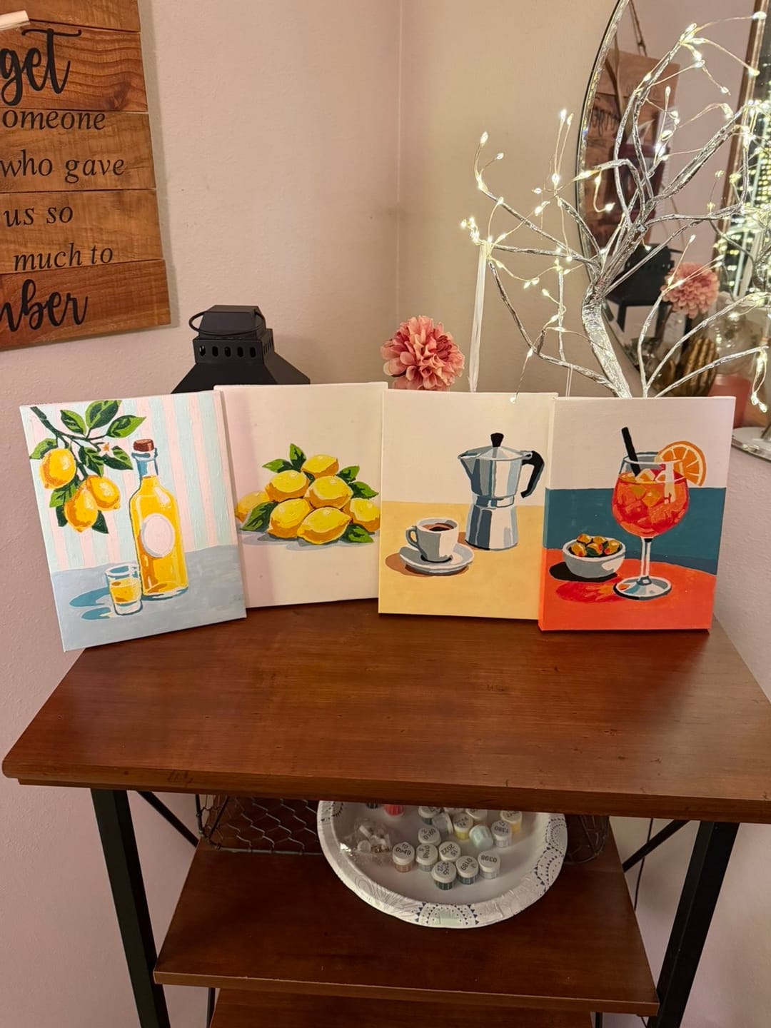 Customer photo review of 6 Mini Paintings - Dolce Vita Set