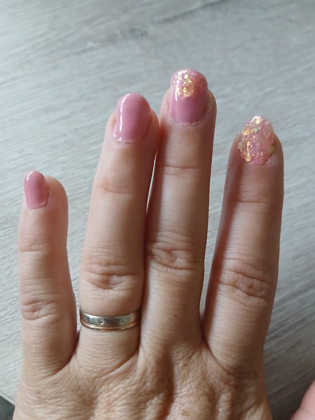 Customer photo review of Golden Rose Dipping Powder