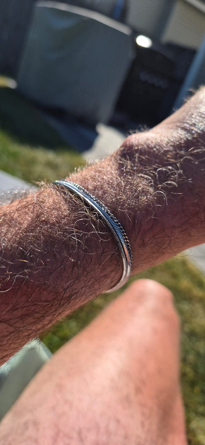 Customer photo review of Minimal Bracelet Stack
